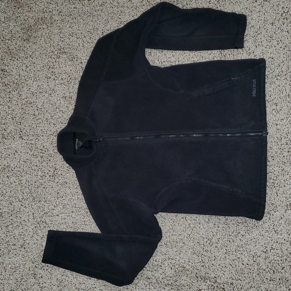 Marmot Zip Up Fleece Black Sweatshirt